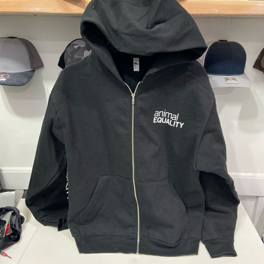 Los Ángeles apparel  14ox heavy fleece  zip hoodie preowned good condition